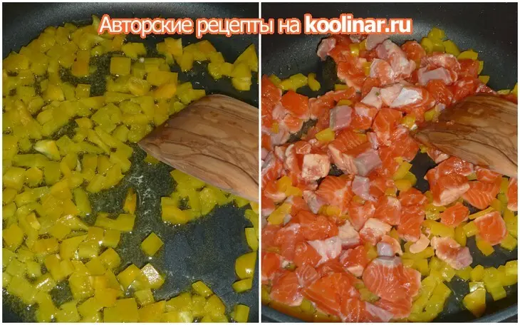 Ладья из сибаса, фаршированная  сырно-сливочным суфле с форелью (готовимся к новому году): шаг 9