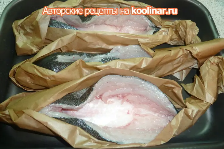 Ладья из сибаса, фаршированная  сырно-сливочным суфле с форелью (готовимся к новому году): шаг 14