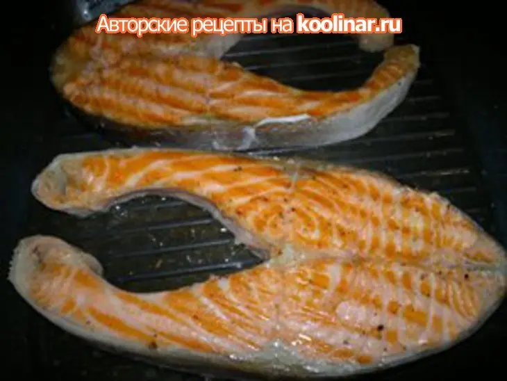 Форель под икорно-сливочным соусом: шаг 2