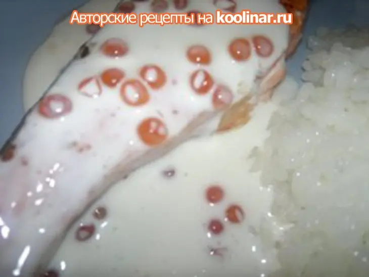 Форель под икорно-сливочным соусом: шаг 5