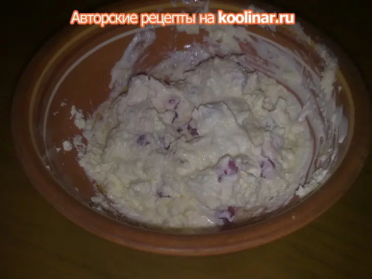 Сырники с кремовой начинкой: шаг 2