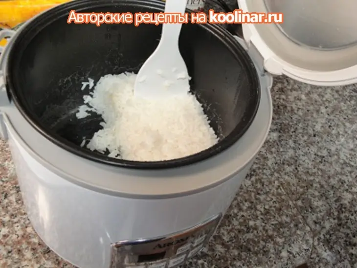 Рыба и овощи с красным карри и рисом: шаг 7