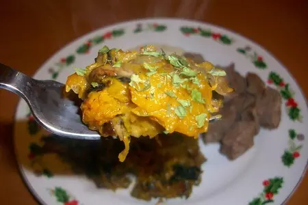Вкуснейший гарнир с тыквой и грибами.: шаг 13