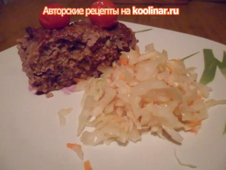 Мясной хлебец с помидорками черри: шаг 6