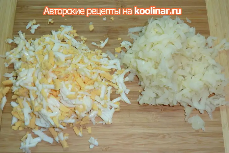 Закуска  " изумрудная" с сельдью: шаг 1
