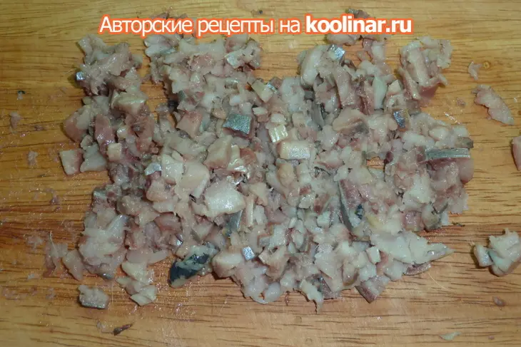 Закуска  " изумрудная" с сельдью: шаг 2
