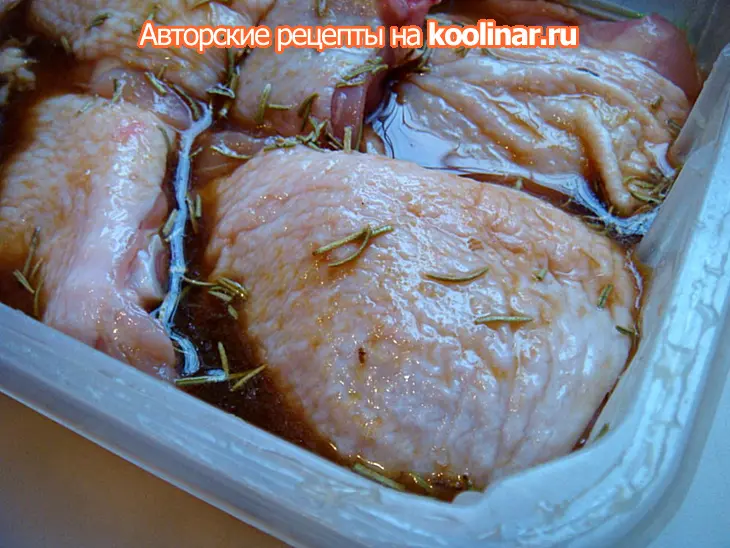 Запечённая курочка с розмарином: шаг 2