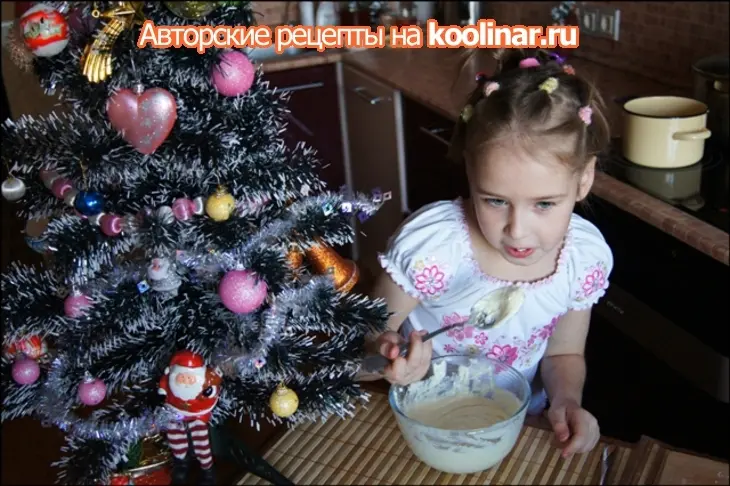 Бутерброд сладкий «ура! 1 января! готовят детки, отдыхают предки!»: шаг 8