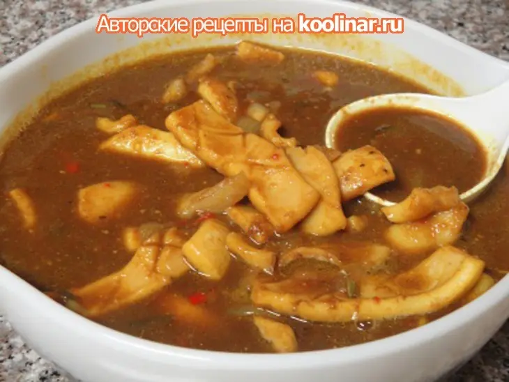 Кальмары по балинезийски: шаг 8