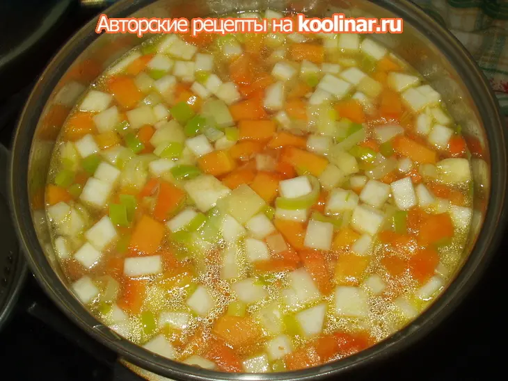Крем-суп из корня сельдерея и тыквы: шаг 6