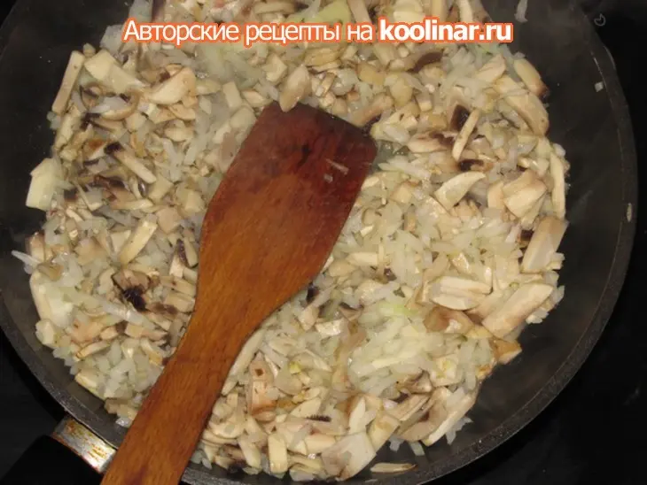 Курица фаршированная блинами.: шаг 3