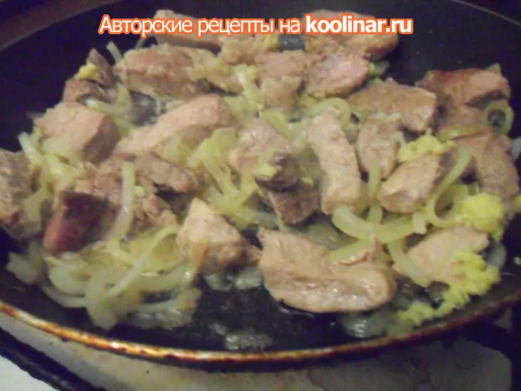 Свинина в сливочно-имбирном соусе: шаг 3