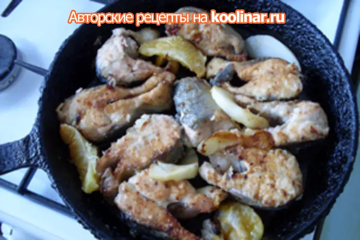 Горбуша в сливочном соусе: шаг 1