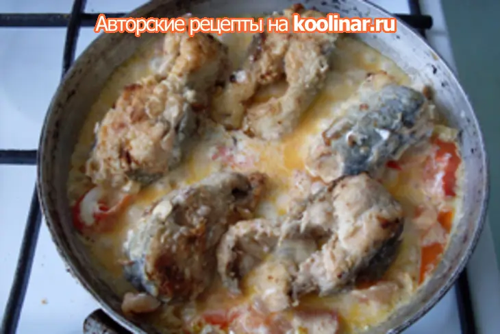 Горбуша в сливочном соусе: шаг 5