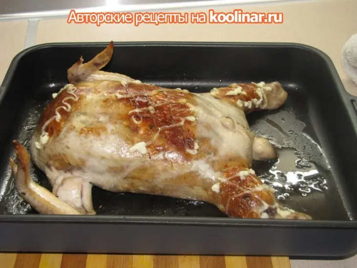 Курица фаршированная блинами.: шаг 8