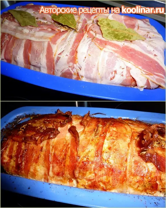 Мясной рулет с начинкой: шаг 3