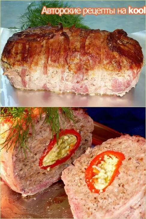 Мясной рулет с начинкой: шаг 4