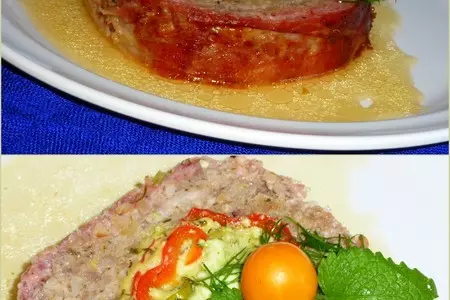 Мясной рулет с начинкой: шаг 5