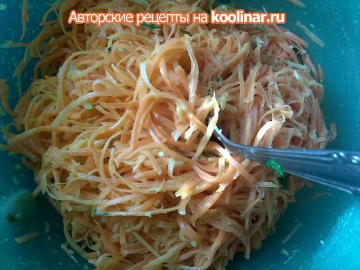 Морковь по- корейски: шаг 6