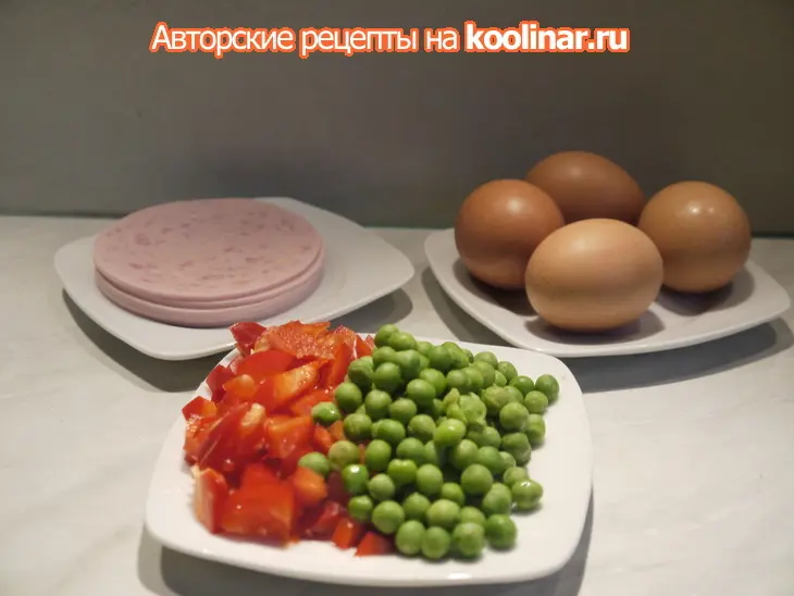 Яичница-лазанья: шаг 1