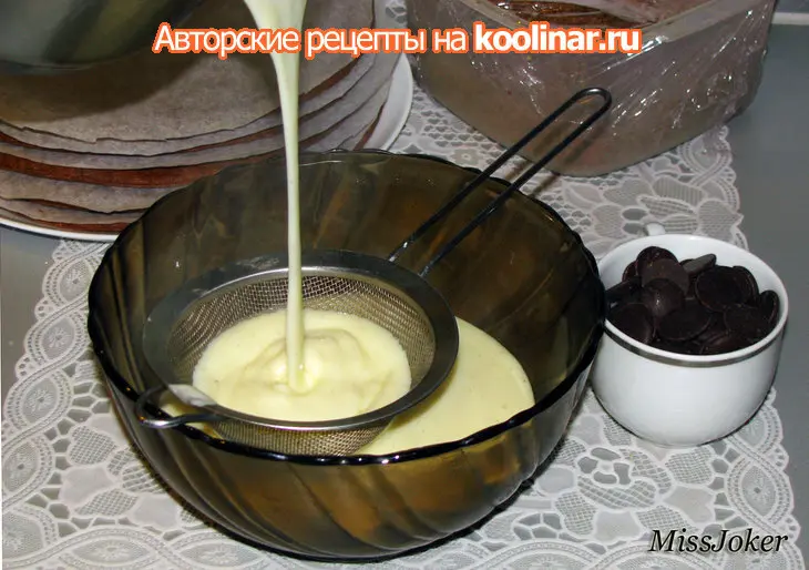 Шоколадный "наполеон": шаг 18