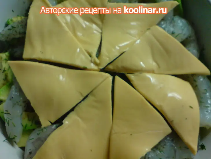 Рыба, запеченная с креветками и авокадо: шаг 6