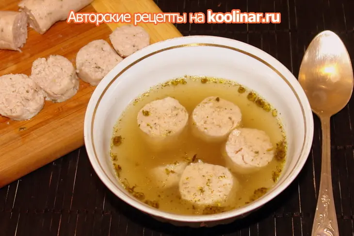Куриная колбаса с двумя соусами: шаг 7