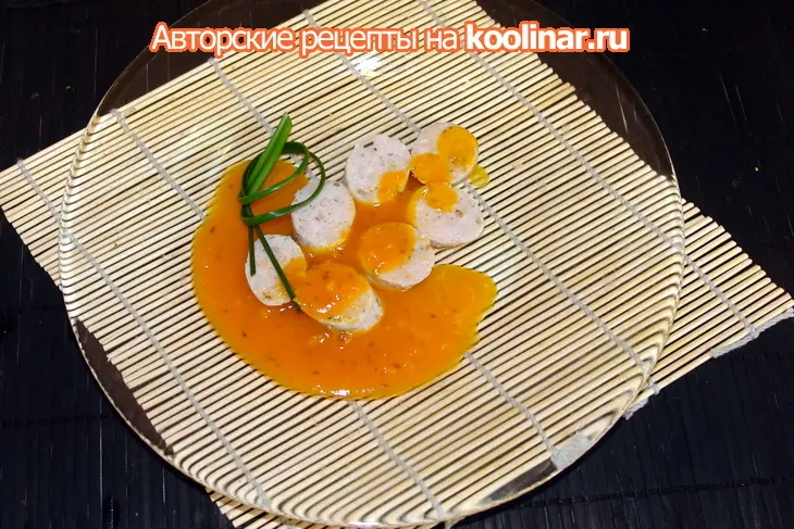 Куриная колбаса с двумя соусами: шаг 9