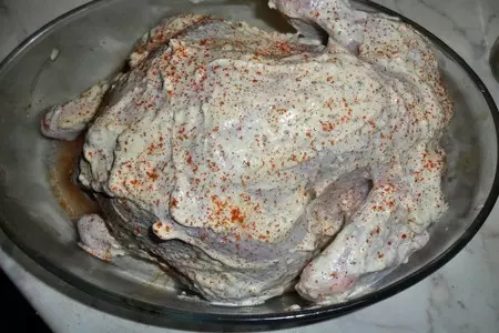 Курица, запеченная в духовке, с прованскими травами, и с начинкой.: шаг 2