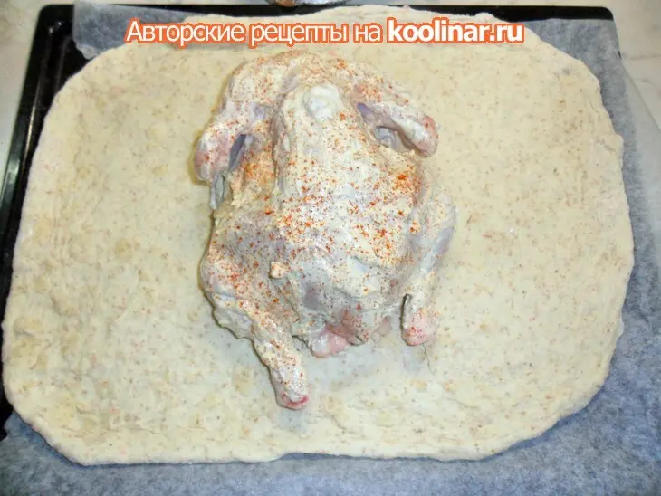 Курица, запеченная в духовке, с прованскими травами, и с начинкой.: шаг 5
