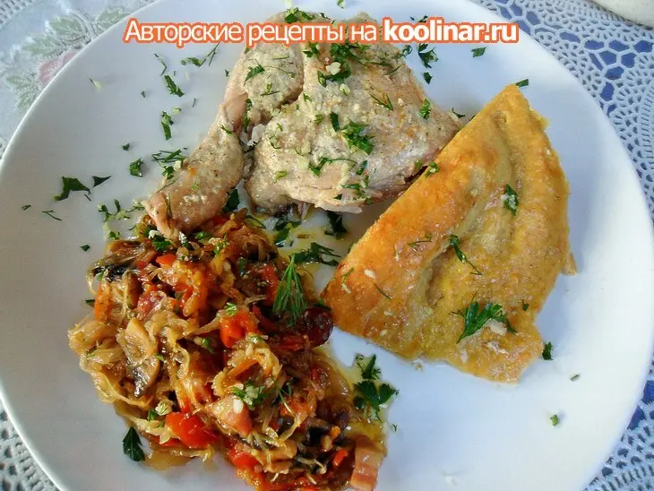 Курица, запеченная в духовке, с прованскими травами, и с начинкой.: шаг 7