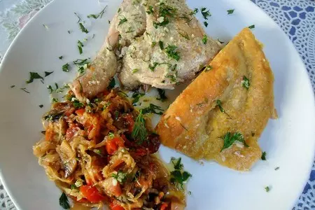 Курица, запеченная в духовке, с прованскими травами, и с начинкой.: шаг 7