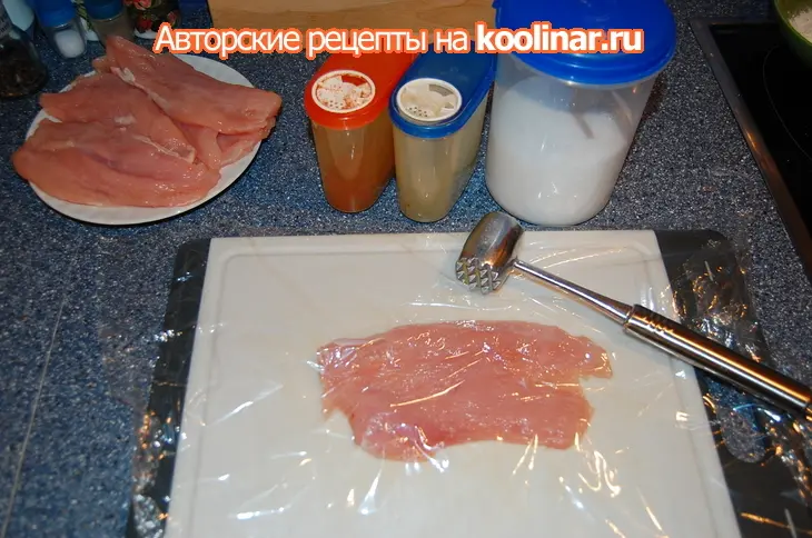 Шницель из филе индейки: шаг 2