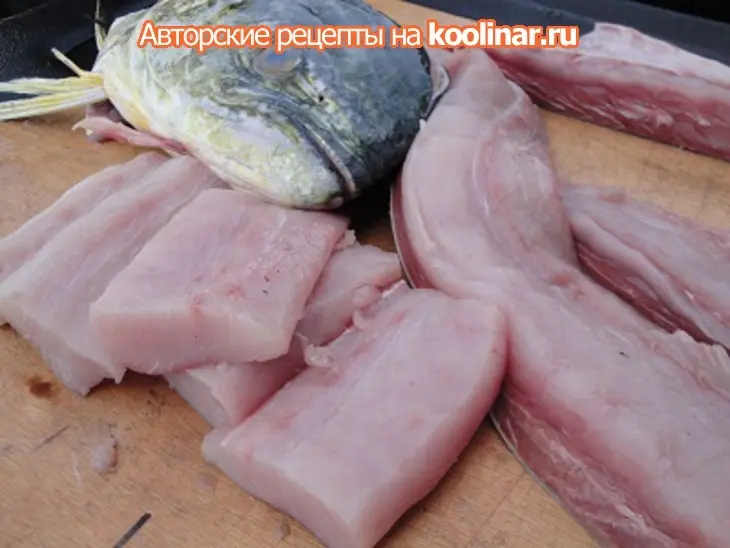 Махи-махи под горчичным соусом: шаг 1