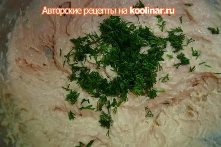 Тимбаль из семги (форели, лосося) с красной икрой: шаг 6