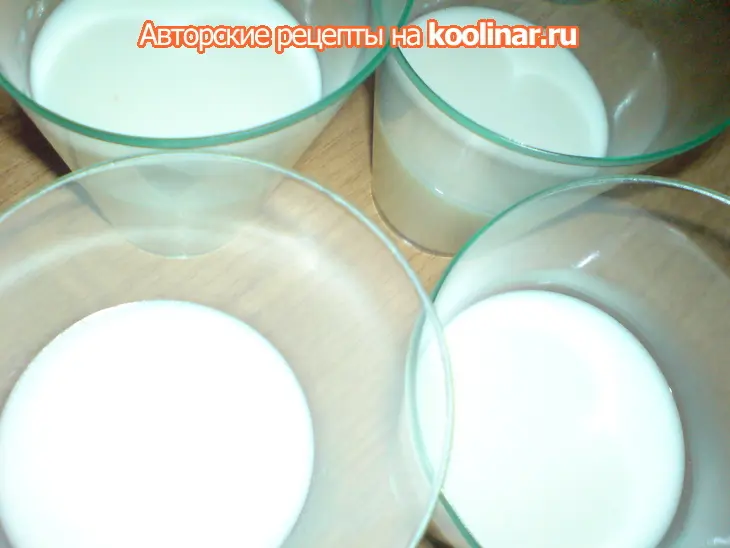 Кокосовая панна котта с манговым пюре: шаг 2