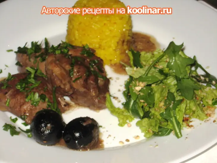 Пикантная баранина с оливками - agnello alle olive: шаг 8