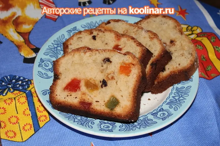 Творожный кексик с цукатами и изюмом: шаг 4