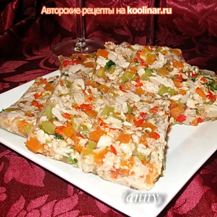 Новогоднее заливное - курица в желе: шаг 11