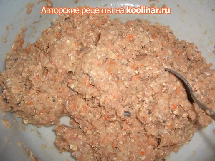 Котлеты из горбуши с капустой и овсяными хлопьями: шаг 4