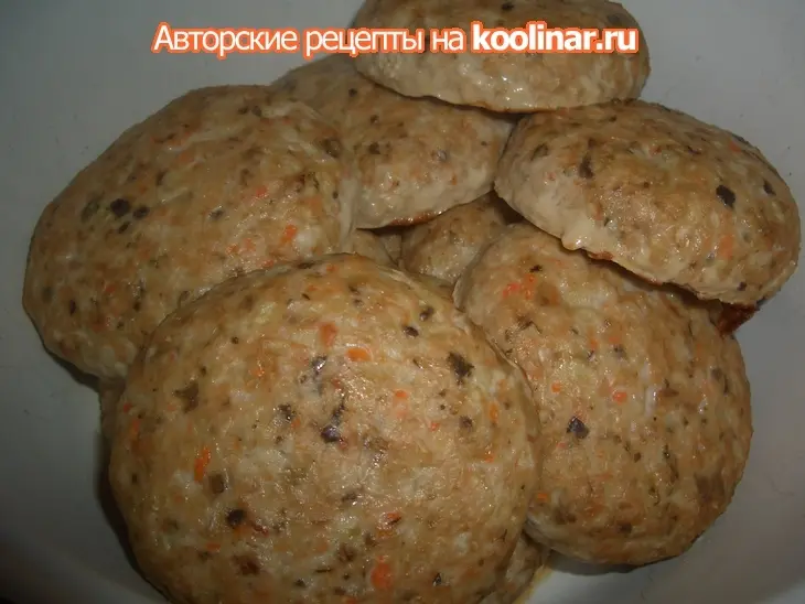 Котлеты из горбуши с капустой и овсяными хлопьями: шаг 6
