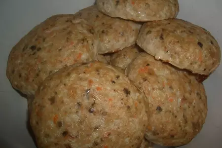 Котлеты из горбуши с капустой и овсяными хлопьями: шаг 6