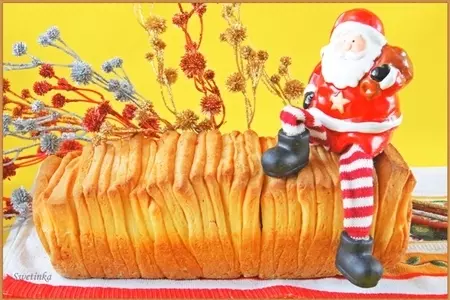 Итальянский молочный хлеб pane al latte "fisarmonica": шаг 5