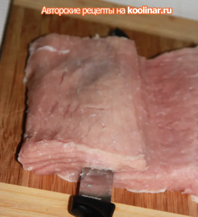 Свинина рождественская или "меню три  поросёнка" из одного куска мяса (дуэль): шаг 10