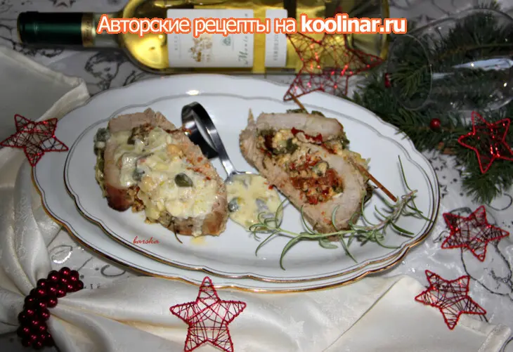 Свинина рождественская или "меню три  поросёнка" из одного куска мяса (дуэль): шаг 25