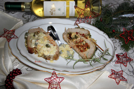 Свинина рождественская или "меню три  поросёнка" из одного куска мяса (дуэль): шаг 25