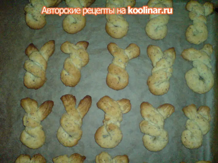 Витое маково-масляное печенье: шаг 5