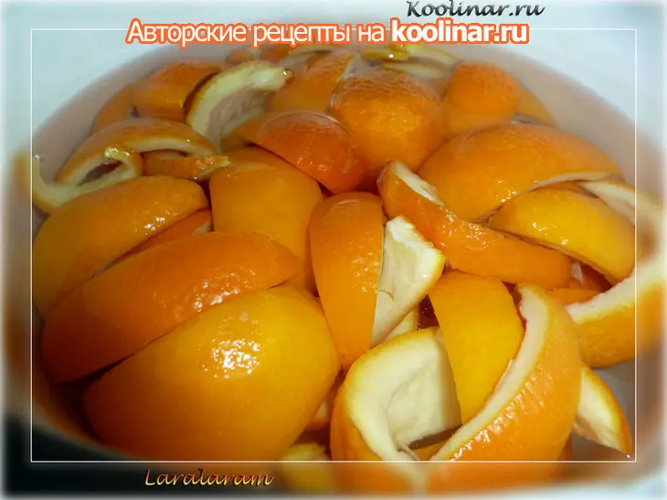 Варенье зимнее из корок апельсиновые завитки: шаг 2