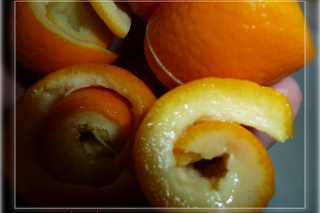 Варенье зимнее из корок апельсиновые завитки: шаг 3