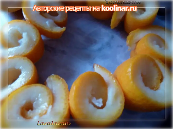 Варенье зимнее из корок апельсиновые завитки: шаг 4